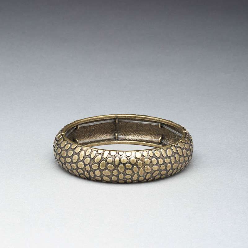 Gold Stretch Bangle, , large