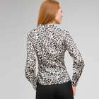 Tie Front Printed Blouse, , small
