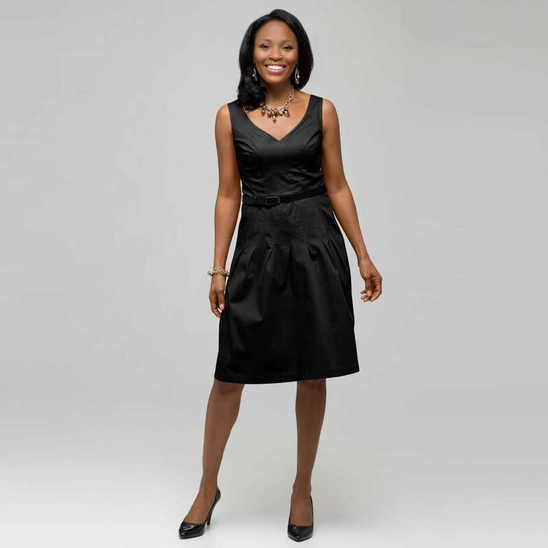 Belted Fit and Flare., , large