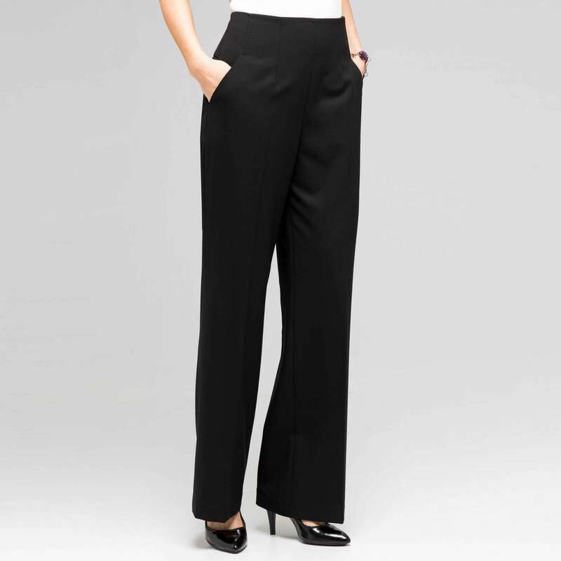 Flat Front Bootleg Pant, , large