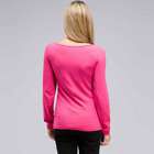 Long Sleeve Embellished Boat Neck Top, , small