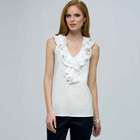 Sleeveless Ruffle Blouse., , small