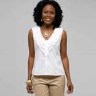 Ruffle Sleeveless Shirt, , small