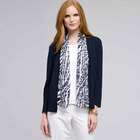 Zebra Scarf Print Cardigan, , small