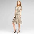 Tie Front Animal Print Dress, , small